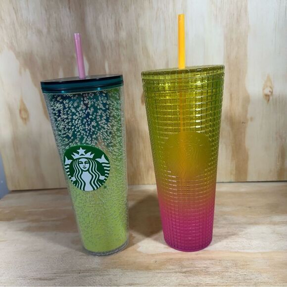 Starbucks Cold Cup Tumblers ~ Set of Two - Picture 1 of 5